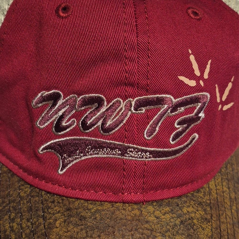 NWTF Turkey Dark Red Faux Suede Sliderback Hat - New - Picture 2 of 9